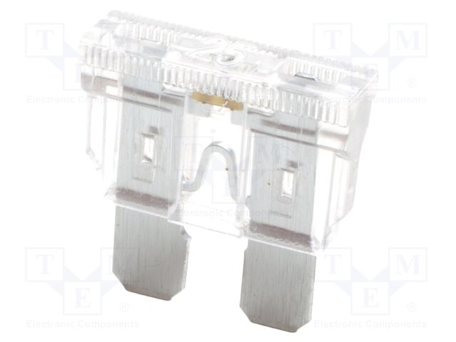 Fuse: fuse; 25A; 32VDC; automotive; 19.09mm; 19.09x5.12x18.87mm