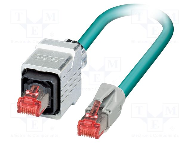 Patch cord; SF/UTP; Cat 5; RJ45 plug,both sides; stranded; Cu; 5m