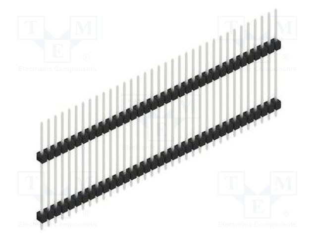 Connector: pin strips; pin header; male; PIN: 35; 2.54mm; THT; 1x35