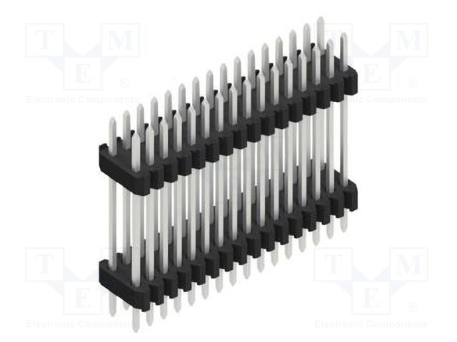 Connector: pin strips; pin header; male; PIN: 32; 1.27mm; THT; 2x16