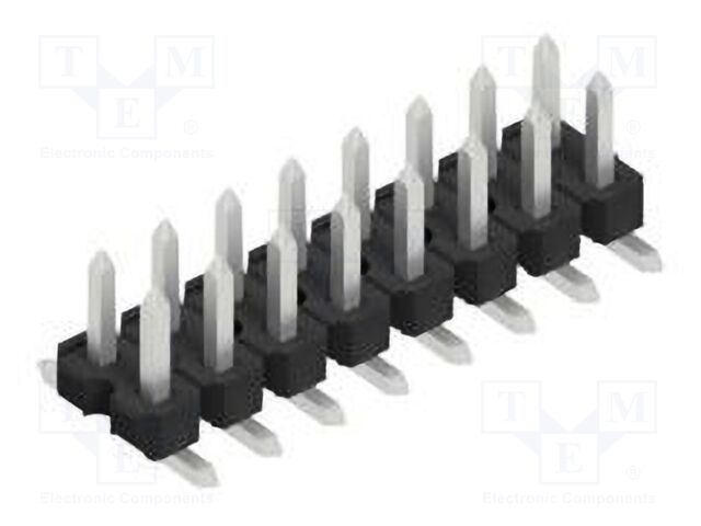 Connector: pin strips; pin header; male; PIN: 16; 2.54mm; SMT; 2x8