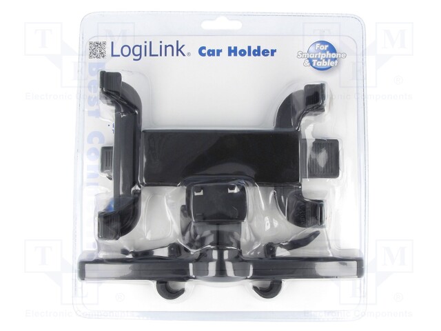 Car holder; black; for headrest