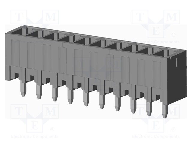 Connector: pluggable terminal block; socket; male; on PCBs
