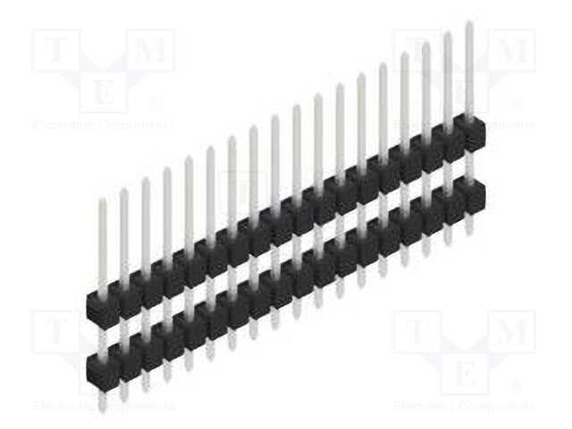 Connector: pin strips; pin header; male; PIN: 18; 2.54mm; THT; 1x18