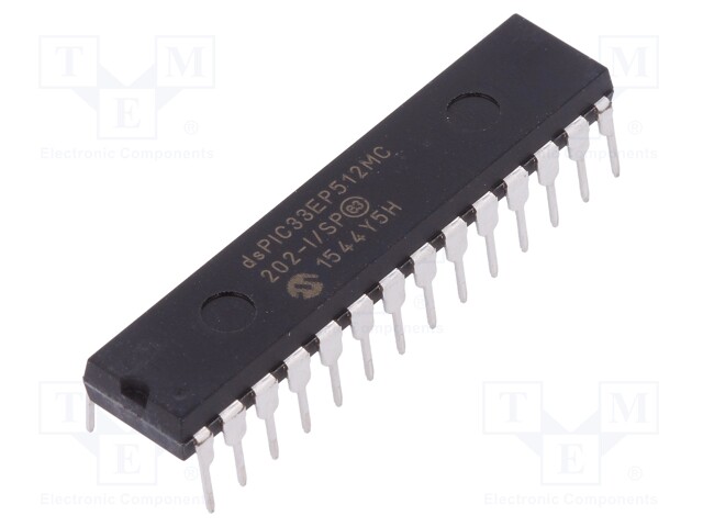 DsPIC microcontroller; SRAM: 49kB; Memory: 512kB; DIP28; 3÷3.6VDC