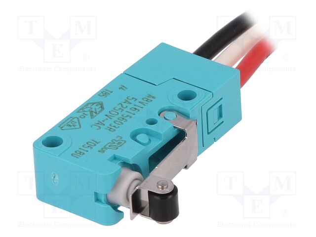 Microswitch SNAP ACTION; 5A/250VAC; with lever (with roller)