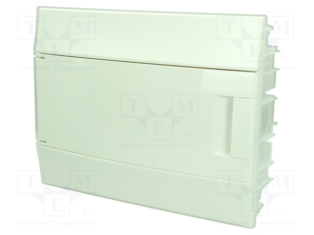 Enclosure: for modular components; IP41; grey; No.of mod: 12