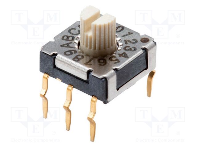 Encoding switch; DEC/BCD; Pos: 16; THT; Rcont max: 100mΩ; Mat: LCP