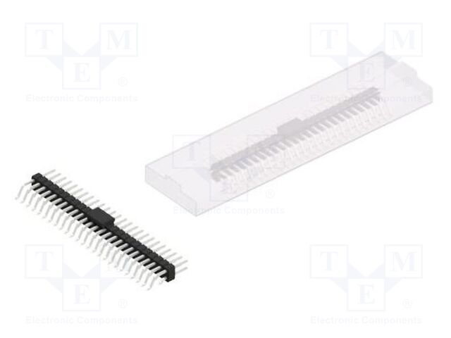 Connector: pin strips; pin header; male; PIN: 50; 2.54mm; SMT; 2x25