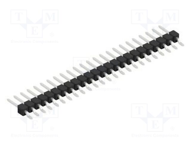 Connector: pin strips; pin header; male; PIN: 24; 2.54mm; SMT; 1x24