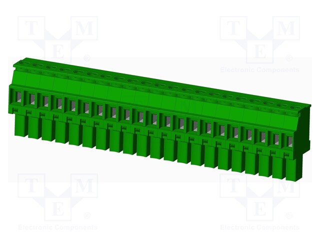 Connector: pluggable terminal block; plug; female; angled 90°