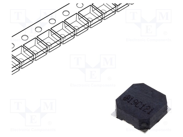 Sound transducer: elektromagnetic alarm; SMD; 2.7kHz; 100mA; 3.6V