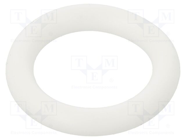O-ring gasket; silicone; Thk: 5mm; Øint: 22mm; white; -60÷160°C