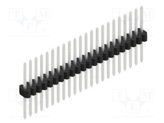 Connector: pin strips; pin header; male; PIN: 22; 1.27mm; THT; 1x22