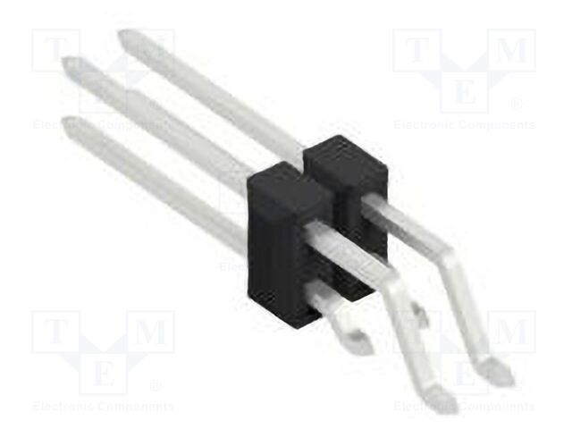 Connector: pin strips; pin header; male; PIN: 4; 2.54mm; SMT; 2x2