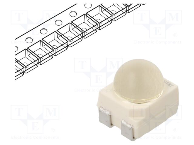 LED; SMD; 3528,PLCC4; yellow; 5600÷14000mcd; 3.4x3x3.5mm; 60°; 70mA