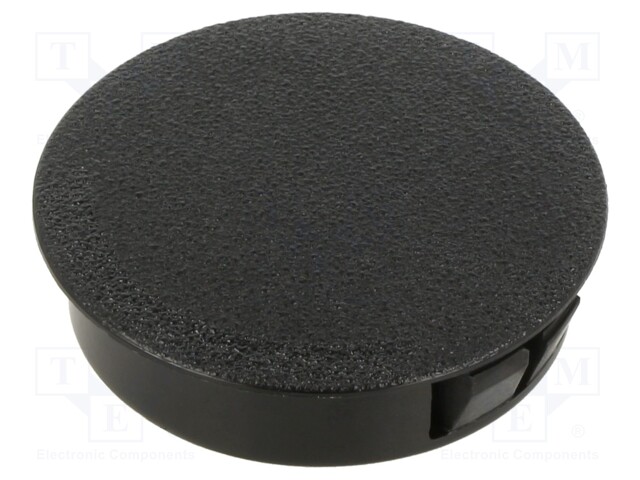 Stopper; polyamide; Wall thick: 0.8÷1.6mm; H: 11.5mm; black