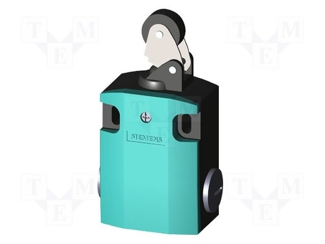 Limit switch; lever R 20mm, plastic roller Ø22mm; NO + NC; 10A