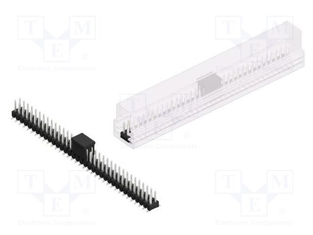 Connector: pin strips; pin header; male; PIN: 70; 2.54mm; SMT; 2x35