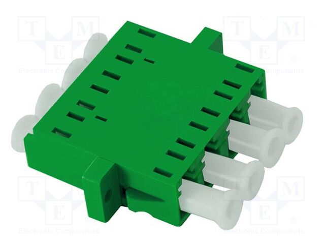 Transition: adapter; LC/APC,both sides; Connector colour: green