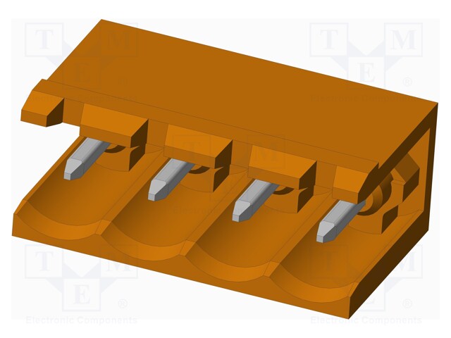 Connector: pluggable terminal block; socket; male; on PCBs