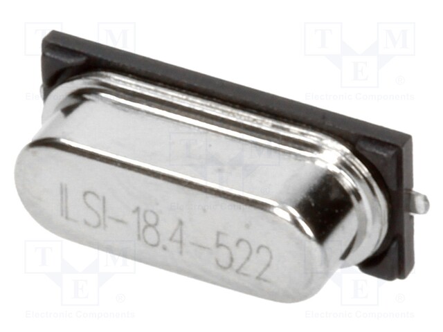 Resonator: quartz; 18.432MHz; ±30ppm; 18pF; SMD; HC49SM
