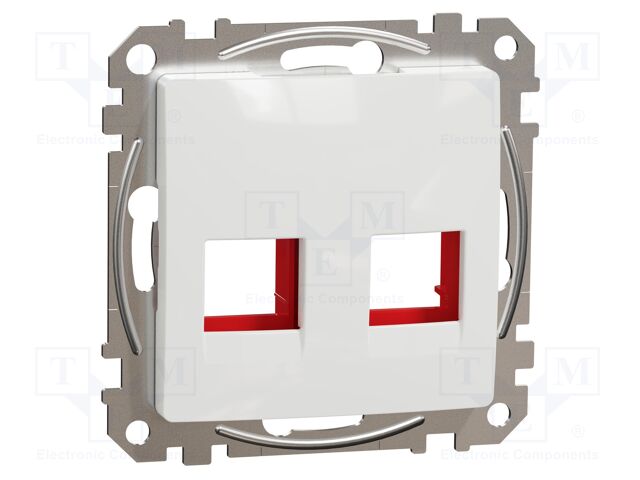 Central plate; IP20; plaster embedded; white; Illumin: none