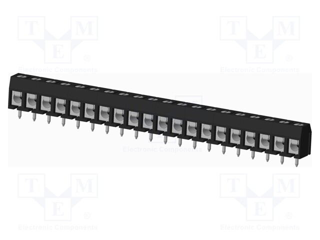 Connector: PCB terminal block; terminal; Plating: tinned; on PCBs