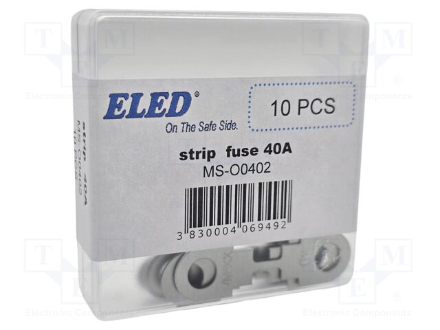 Fuse: fuse; 40A; 32VDC; automotive,strip fuse; 42mm; M6 screw