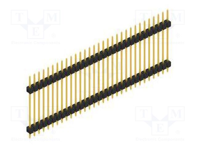 Connector: pin strips; pin header; male; PIN: 31; 2.54mm; THT; 1x31