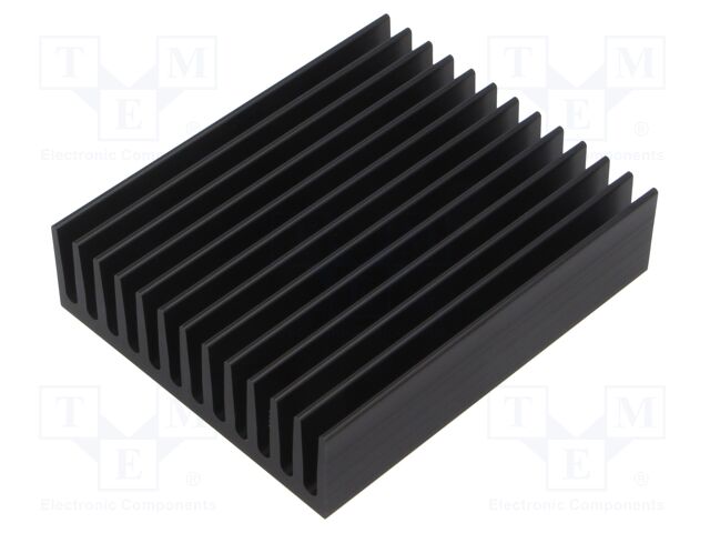 Heatsink: extruded; grilled; black; L: 100mm; W: 83mm; H: 25mm