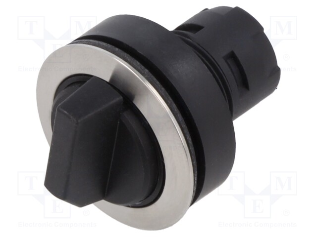 Switch: rotary; 22mm; Stabl.pos: 1; IP65; Pos: 2; Cutout: Ø22.3mm
