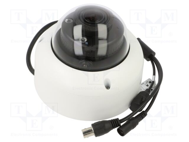 IP CCTV camera; twistable; Dim: Ø126x100mm; IP67; Angle: 113÷47°