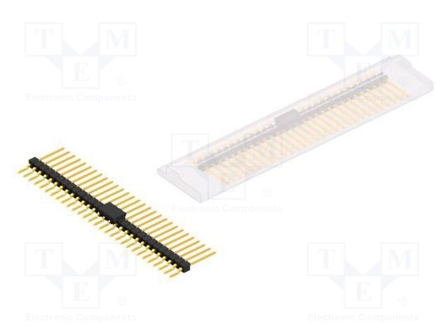Connector: pin strips; pin header; male; PIN: 29; 2.54mm; SMT; 1x29