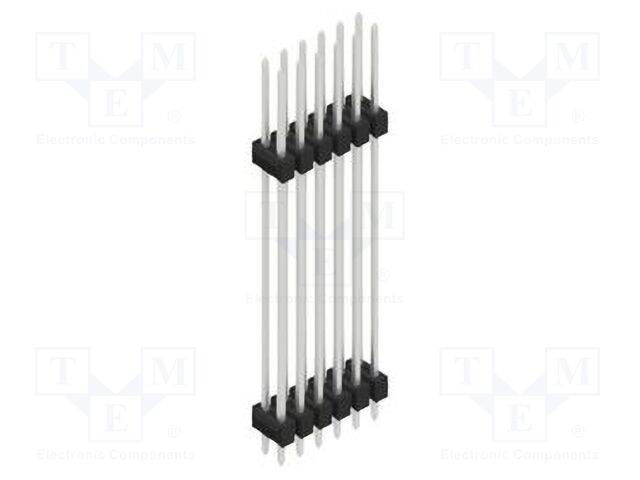 Connector: pin strips; pin header; male; PIN: 12; 2.54mm; THT; 2x6