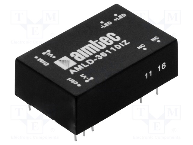 Converter: DC/DC; Uin: 5÷36V; Uout: 2÷32VDC; Iout: 1100mA; DIP24