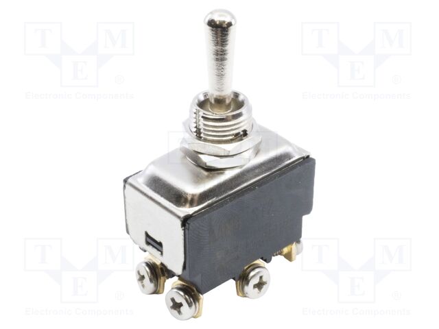 Switch: toggle; Pos: 3; DP3T; ON-OFF-ON; 15A/277VAC; 0÷85°C; UL94V-0