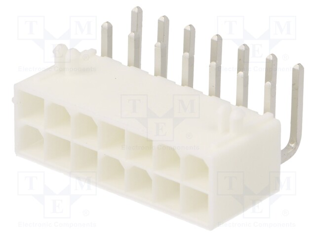 MiniFit Jr RA DR Pegs Tin V0 14Ckt