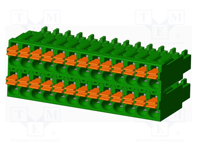 Connector: pluggable terminal block; plug; female; straight; 5.5A