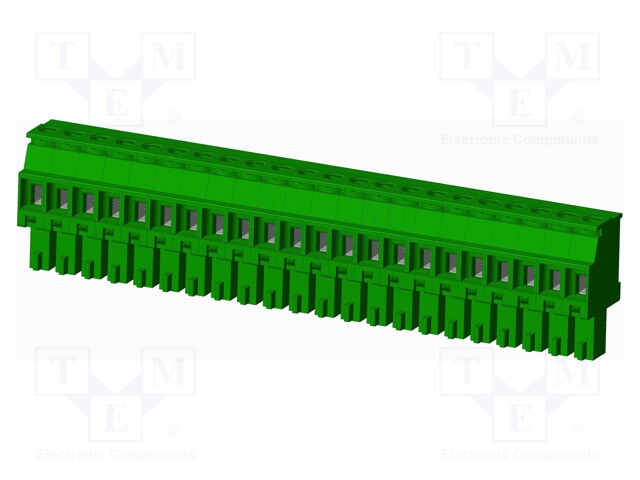 Connector: pluggable terminal block; plug; female; angled 90°