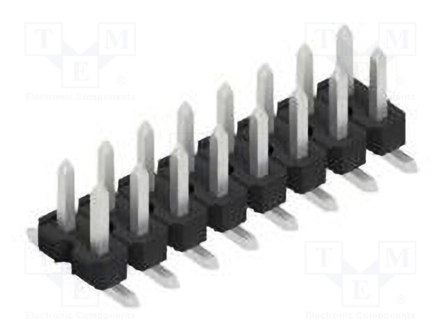 Connector: pin strips; pin header; male; PIN: 16; 2.54mm; SMT; 2x8