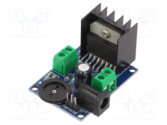 Module: audio; amplifier; 3÷18VDC; TDA7266; 45x33x30mm; 7/7W