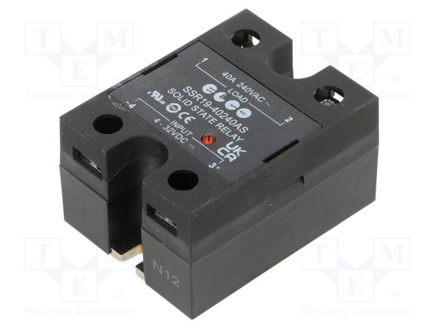 Relay: solid state; Ucntrl: 4÷32VDC; 40A; 48÷280VAC; -30÷80°C