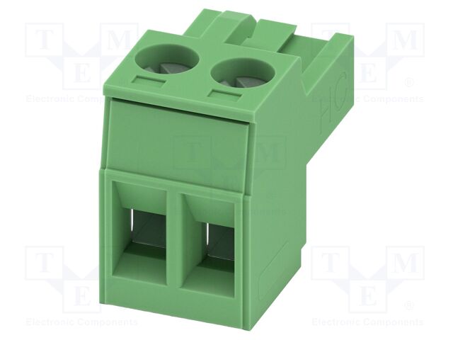 Pluggable terminal block; 5mm; ways: 2; straight; socket; female