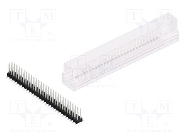 Connector: pin strips; pin header; male; PIN: 58; 2.54mm; SMT; 2x29
