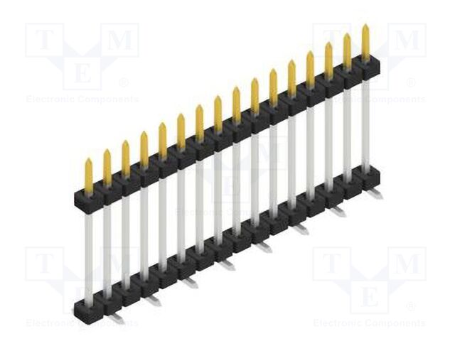Connector: pin strips; pin header; male; PIN: 16; 2mm; SMT; 1x16