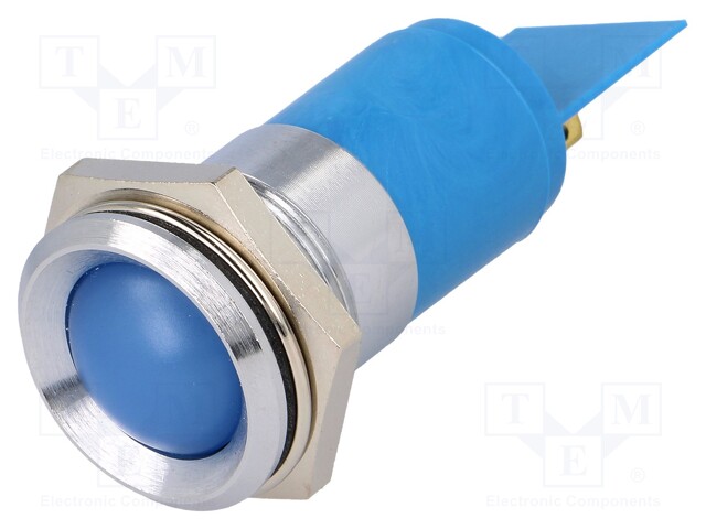 Indicator: LED; recessed; 24÷28VDC; 24÷28VAC; Cutout: Ø22.2mm; IP67