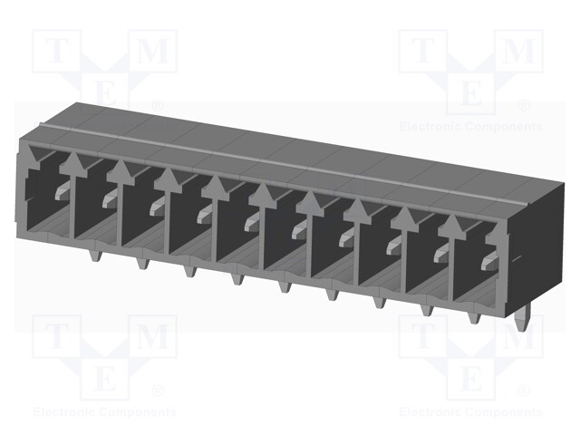 Connector: pluggable terminal block; socket; male; on PCBs