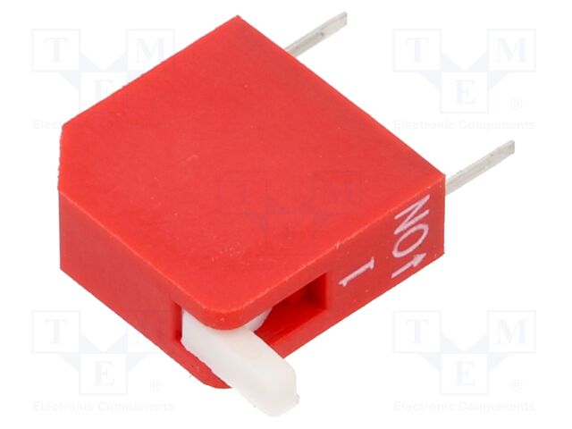 Switch: DIP-SWITCH; Poles number: 1; OFF-ON; 0.025A/24VDC; Pos: 2/1