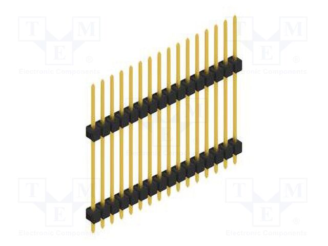 Connector: pin strips; pin header; male; PIN: 16; 2.54mm; THT; 1x16